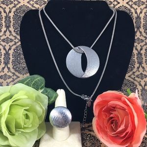 Lia Sophia Necklace & matching ring